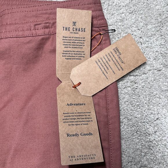 NWT Roark Layover 2.0 Travel Utility Pants Mens 33 Russet Orange Commuter Hiking - Picture 13 of 16